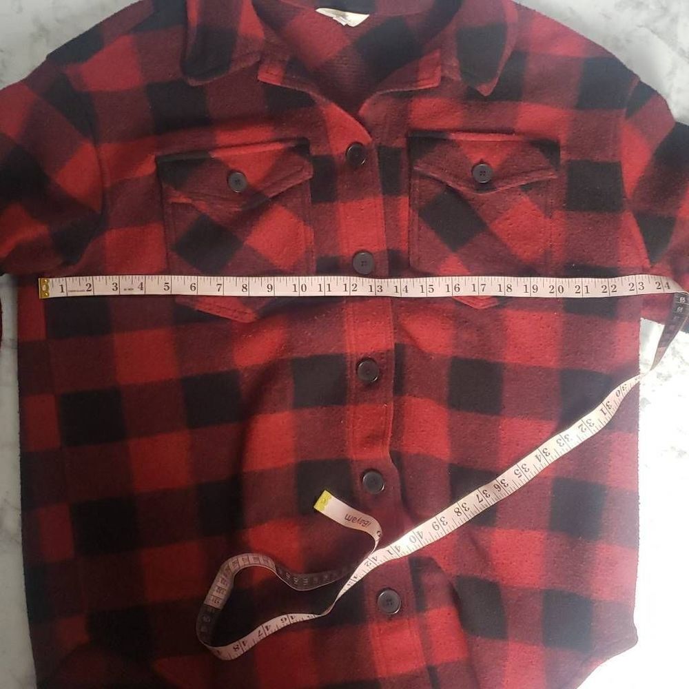 Terra‎ & Sky Red and Black Plaid Button Up Jacket - Picture 9 of 16